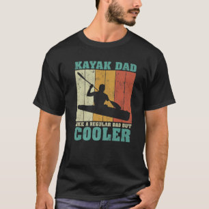 Mens Vintage Retro Kayak Dad Like A Regular Dad Fa T-Shirt