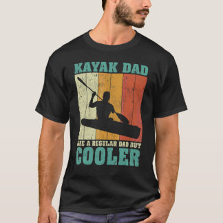 Mens Vintage Retro Kayak Dad Like A Regular Dad Fa T-Shirt