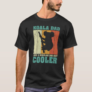 Mens Vintage Retro Koala Dad Like A Regular Dad Fa T-Shirt