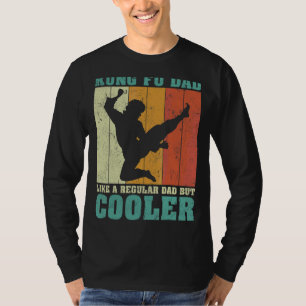 Mens Vintage Retro Kung Fu Dad Like A Regular Dad T-Shirt