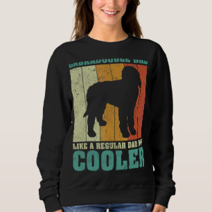 Mens Vintage Retro Labradoodle Dad Like A Regular  Sweatshirt