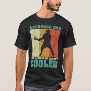 Mens Vintage Retro Lacrosse Dad Like A Regular Dad T-Shirt