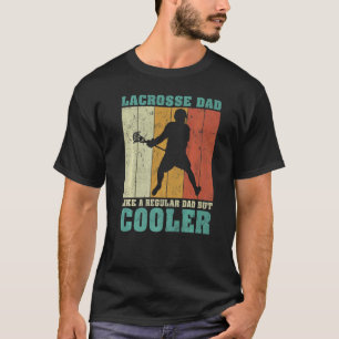 Mens Vintage Retro Lacrosse Dad Like A Regular Dad T-Shirt