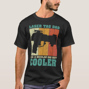 Mens Vintage Retro Laser Tag Dad Like A Regular Da T-Shirt