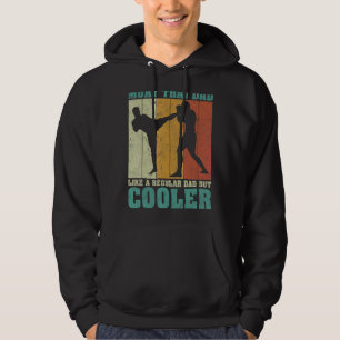 Mens Vintage Retro Muay Thai Dad Like A Regular Da Hoodie