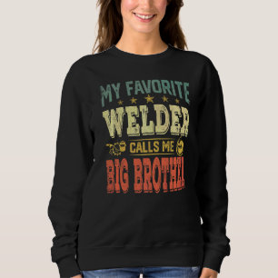 Mens Vintage Retro My Favourite Welder Calls Me Bi Sweatshirt