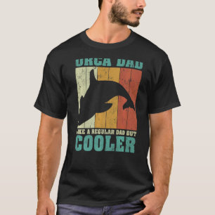 Mens Vintage Retro Orca Dad Like A Regular Dad Fat T-Shirt