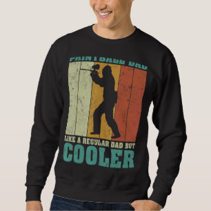 Mens Vintage Retro Paintball Dad Like A Regular Da Sweatshirt
