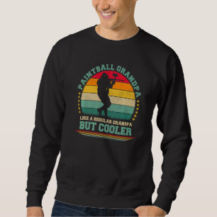 Mens Vintage Retro Paintball Grandpa Father's Day Sweatshirt