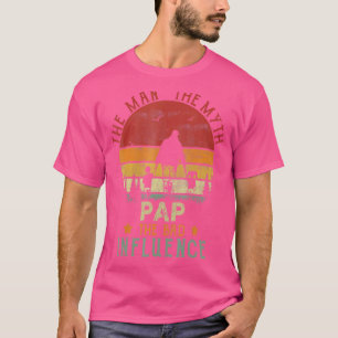 Mens Vintage Retro Pap The Man The Myth The Bad In T-Shirt