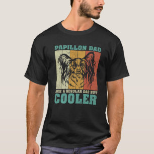 Mens Vintage Retro Papillon Dad Like A Regular Dad T-Shirt