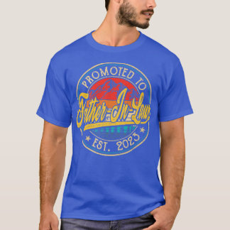 Mens Vintage Retro Promoted To FatherInLaw Est 202 T-Shirt