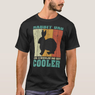 Mens Vintage Retro Rabbit Dad Like A Regular Dad F T-Shirt