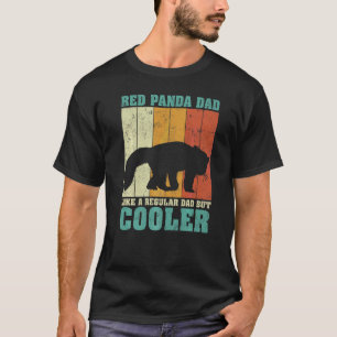 Mens Vintage Retro Red Panda Dad Like A Regular Da T-Shirt