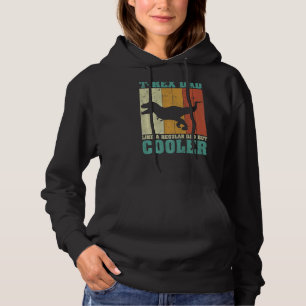 Mens Vintage Retro Rex Dad Like A Regular Dad Fath Hoodie