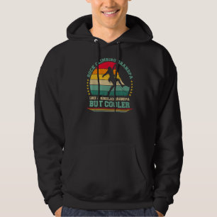 Mens Vintage Retro Rock Climbing Grandpa Father's Hoodie