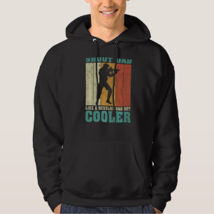 Mens Vintage Retro Shoot Dad Like A Regular Dad Fa Hoodie