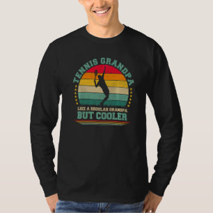 Mens Vintage Retro Tennis Grandpa Father's Day T-Shirt