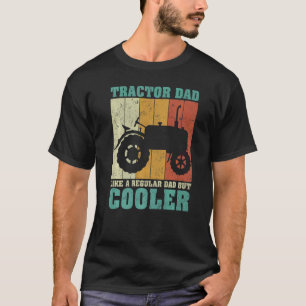 Mens Vintage Retro Tractor Dad Like A Regular Dad T-Shirt