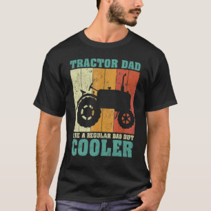 Mens Vintage Retro Tractor Dad Like A Regular Dad T-Shirt