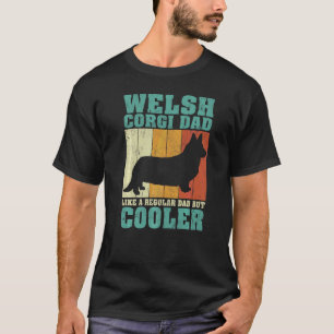 Mens Vintage Retro Welsh Corgi Dad Like A Regular  T-Shirt