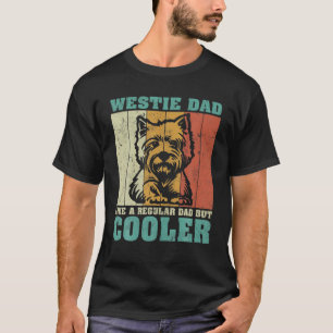 Mens Vintage Retro Westie Dad Like A Regular Dad F T-Shirt