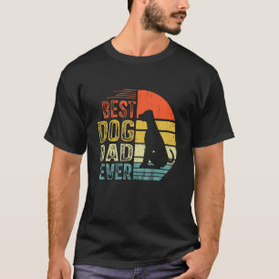 Mens Vintage Rottweiler Best Dog Dad Ever Father's T-Shirt