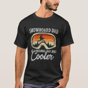 Mens Vintage Snowboarding Dad Like A Regular Dad F T-Shirt