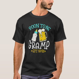 Mens Vintage Soon To Be Gramp 2023  Pregnancy Dad  T-Shirt