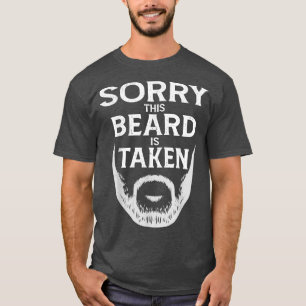 Mens Vintage Sorry This Beard is Taken Funny Valen T-Shirt