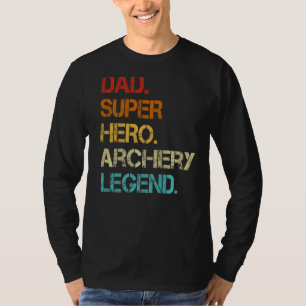 Mens Vintage Style Dad Hero Archery Legend Father' T-Shirt