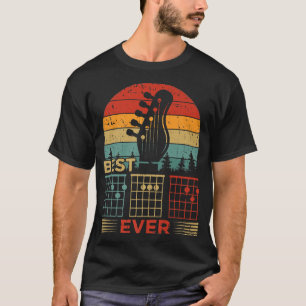 Mens Vintage Style Guitar Chord Best Guitar Dad Ev T-Shirt