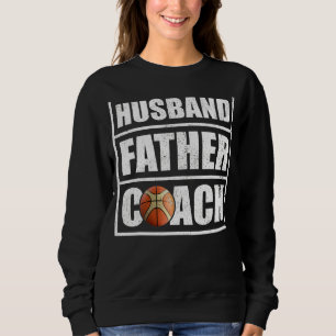 Mens Vintage Style Husband Father Netball Coach Fa Sweatshirt