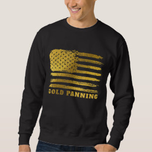 Mens Vintage Us Flag Gold Digger Patriotic America Sweatshirt