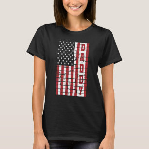 Mens Vintage Usa American Flag Daddy 60th For Fat T-Shirt