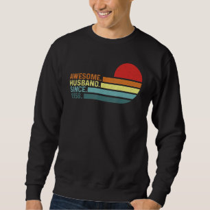 Mens Vintage Wedding AnniversaryAwesome Husband Si Sweatshirt