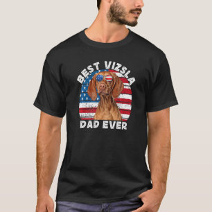 Mens Vizsla Dad For Men Hungarian Vizsla American T-Shirt