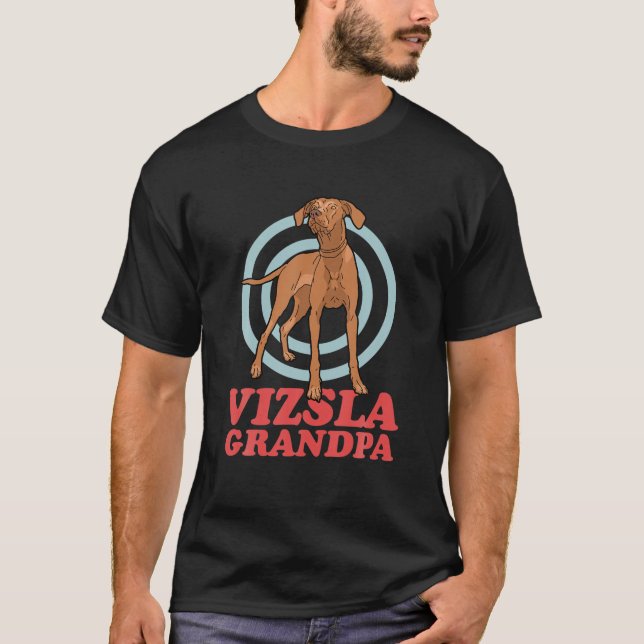 Mens Vizsla Grandpa | Hungarian Short-Haired Magya T-Shirt (Front)