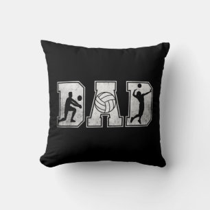 Mens Volleyball Dad Family Football Team Player Sp Cushion
