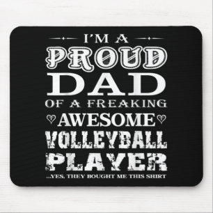 Mens Volleyball I'm a proud Volleyball Dad Gift Mouse Mat