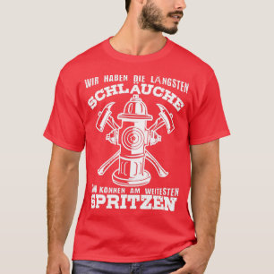 Mens Voluntary Fire Brigade Saying Fireman Vater P T-Shirt
