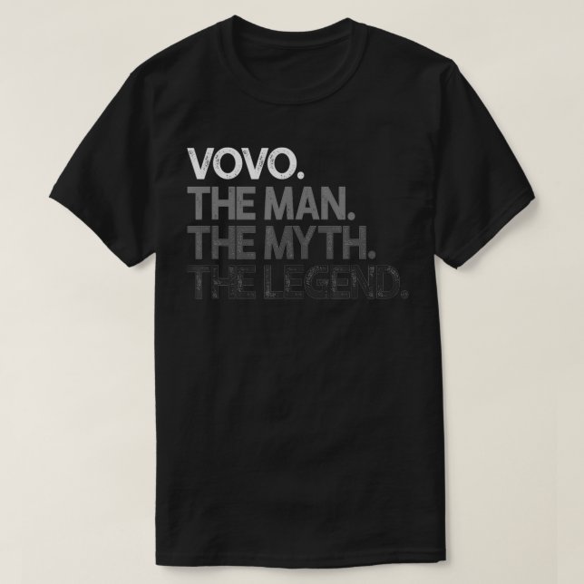 Mens Vovo Man The Myth Legend  T-Shirt (Design Front)