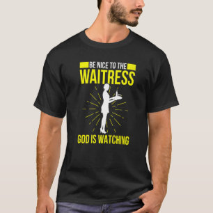 Mens Waiter Waitress Server Work In Gastronomy 10 T-Shirt