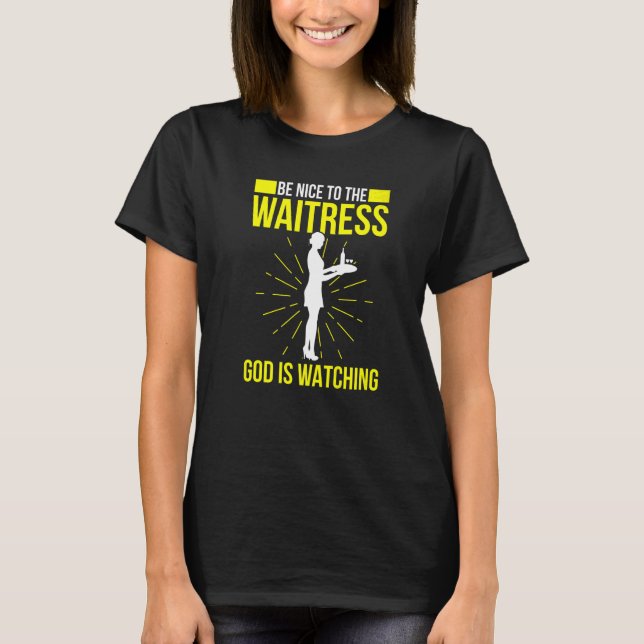 Mens Waiter Waitress Server Work In Gastronomy  10 T-Shirt (Front)