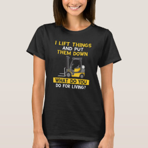 Mens Warehouse Forklift Driver and Forklift Driver T-Shirt