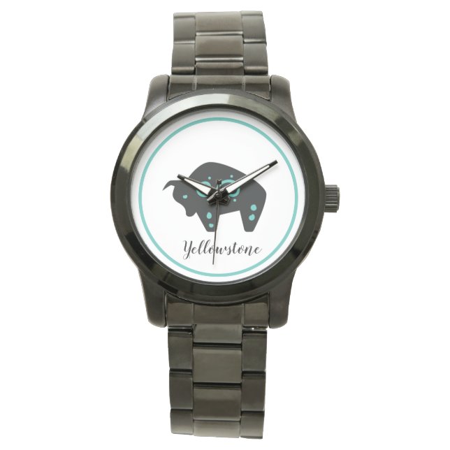 Men's Watch-Yellowstone Buffalo Watch (Front)