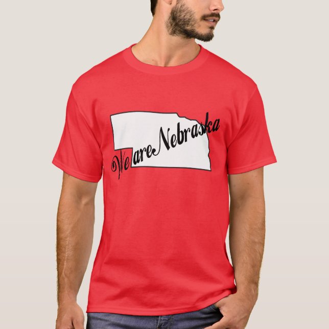 Men's We Are Nebraska Husker Pride T Shirt (Front)
