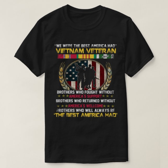 Mens We Were The Best America Had Vietnam Veteran T-Shirt (Design Front)
