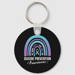 Mens Wear Teal Purple For Suicide Prevention Key Ring