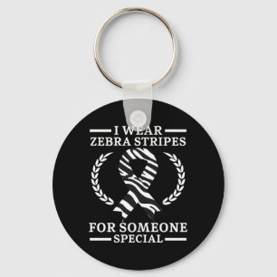 Mens Wear Zebra Stripes For Someone Special Key Ring